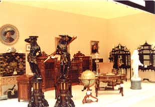 david dickinsons stand at the olympia antiques fair