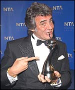 David Dickinson with National Television Award 2002